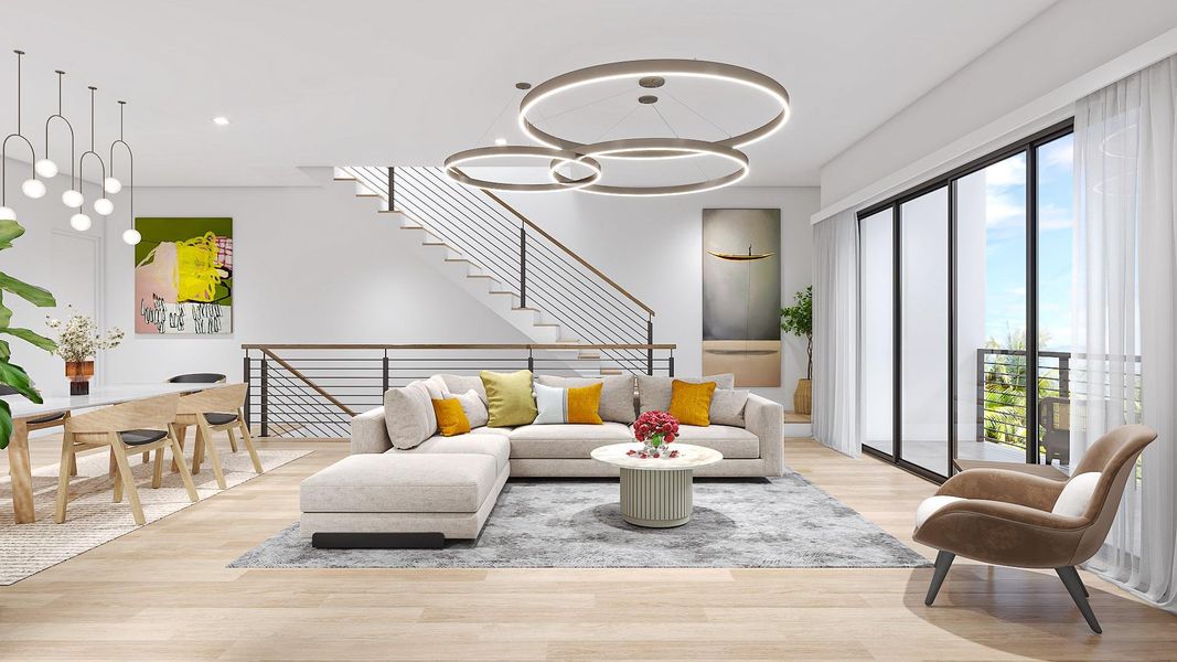 DISCLAIMER: All renderings, site plans, simulated
 views, floor plans, graphic images, drawings and all
 other information depicted are illustrative, and are
 provided to assist in visualizing the units and the
 Project and may not be accurately depicted and
 may be changed at any time.