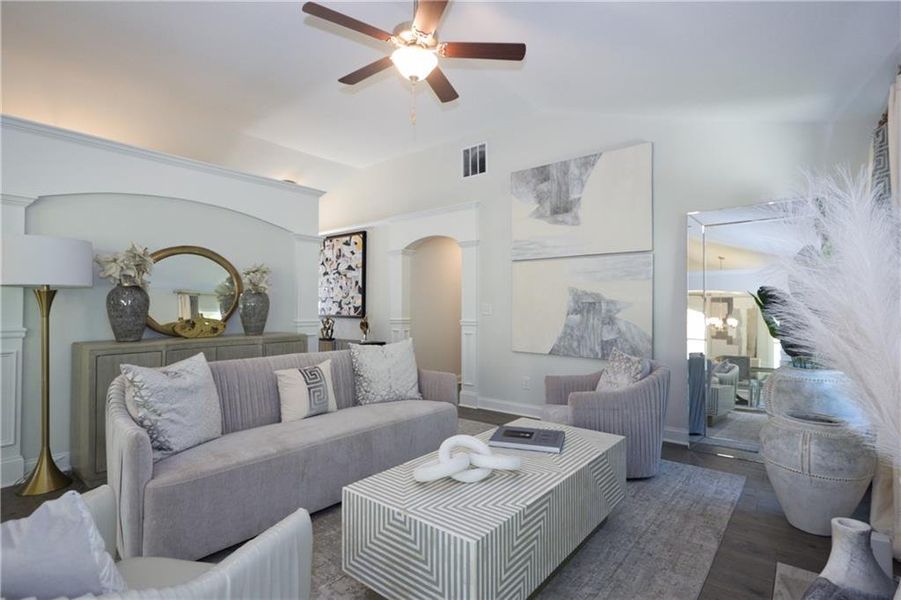 Furnished interior view inside a new home in , Covington (Image 11).