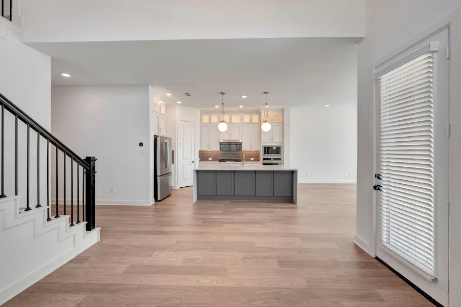 Furnished interior view inside a new home in Brookewater 55’ Homesites, Rosenberg (Image 10).