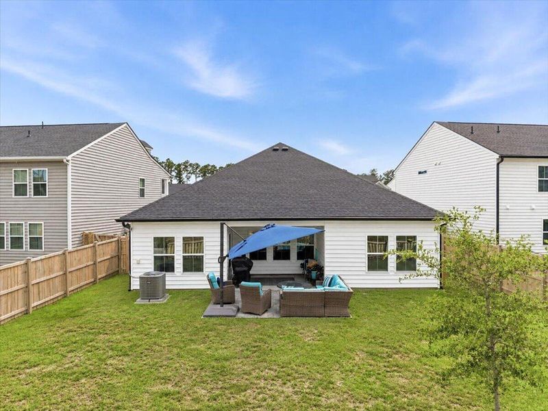 Exterior details and patio area of a home in , Moncks Corner (Image 4). Exterior details and patio area of a home in , Moncks Corner (Image 4).