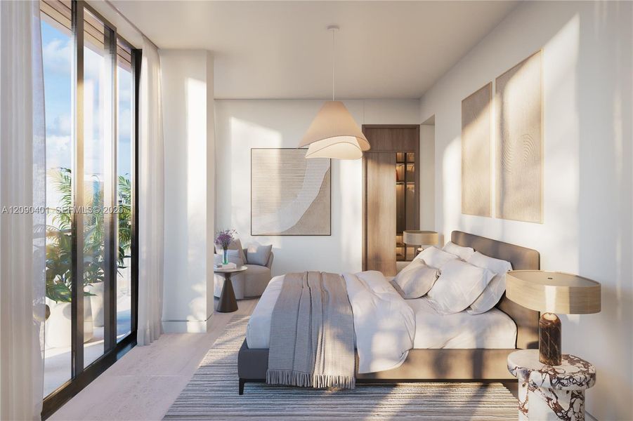 Furnished interior view inside a new home in , Bay Harbor Islands (Image 3).