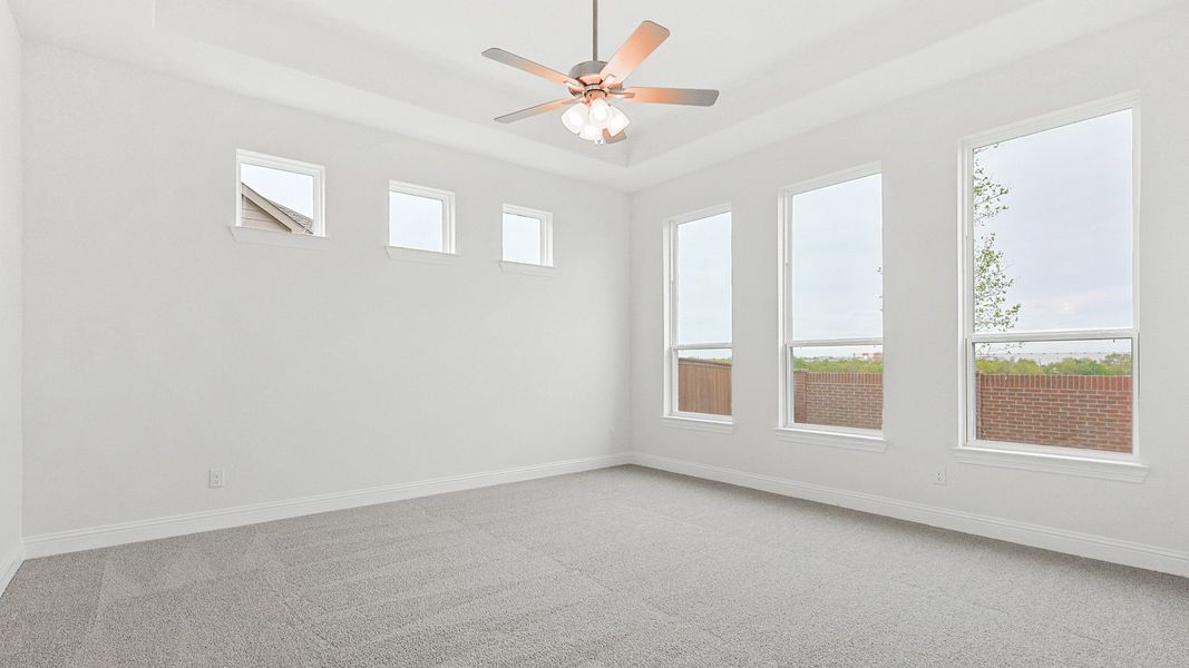 Representative furnished interior of a home built from the Princeton by DRB Homes in Creekhaven, Iowa Colony (Image 12).