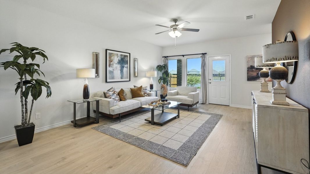 Representative furnished interior of a home built from the Ryker by D.R. Horton in Silverado, Aubrey (Image 5). Representative furnished interior of a home built from the Ryker by D.R. Horton in Silverado, Aubrey (Image 5).