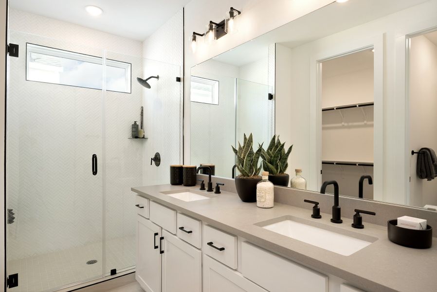 Furnished interior view inside a new home in Novel, Austin (Image 9).