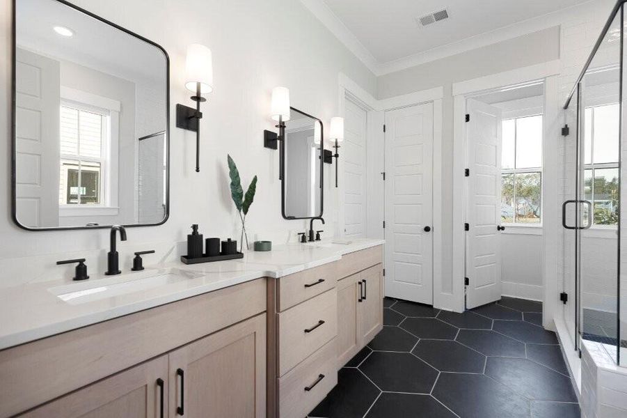 Furnished interior view inside a new home in , Mount Pleasant (Image 10).