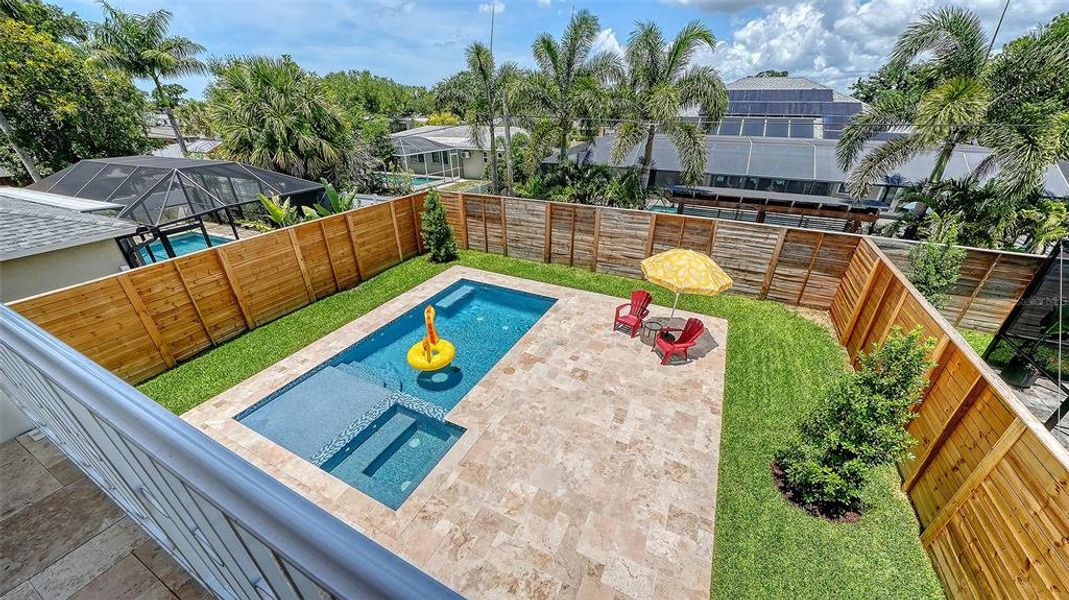 Exterior details and patio area of a home in , Sarasota (Image 38).
