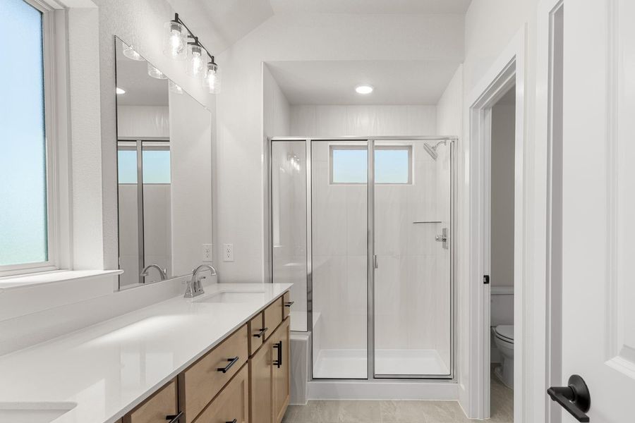 Furnished interior view inside a new home in Union Park, Little Elm (Image 12).