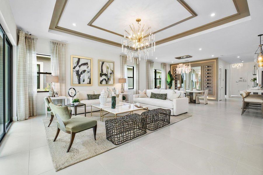 Great room- Model home not actual home Great room- Model home not actual home