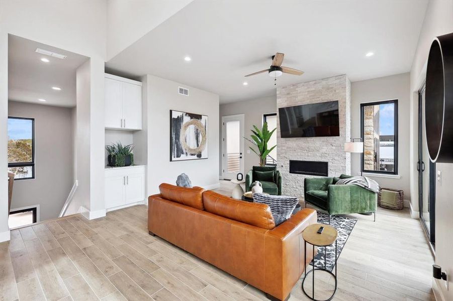 Furnished interior view inside a new home in , Graford (Image 9). Furnished interior view inside a new home in , Graford (Image 9).