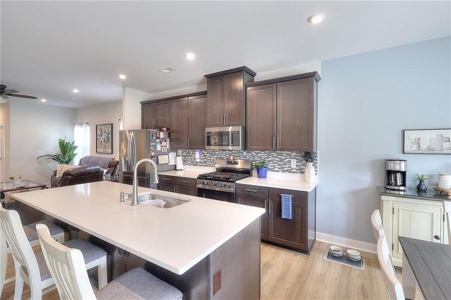 Furnished interior view inside a new home in , Hoschton (Image 8).