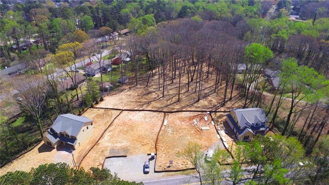 Site preparation for new homesites in , Stone Mountain (Image 167). Site preparation for new homesites in , Stone Mountain (Image 167).