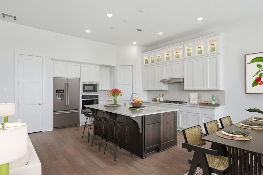 Virtually Staged - Kitchen/Dining Area