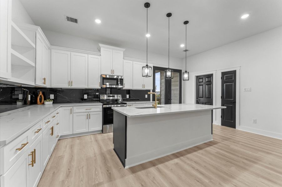 Furnished interior view inside a new home in , Huffman (Image 6).