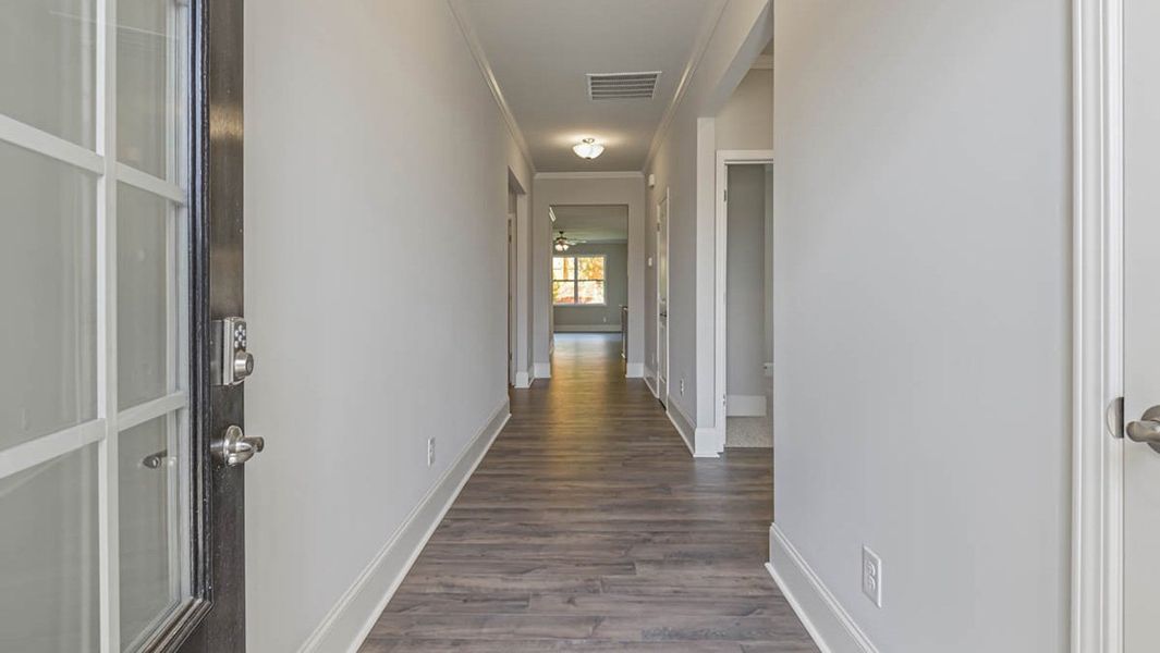 Representative unfurnished interior of a home built from the CLAIBORNE by D.R. Horton in Hamptons at Riverwood North, Dallas (Image 9).
