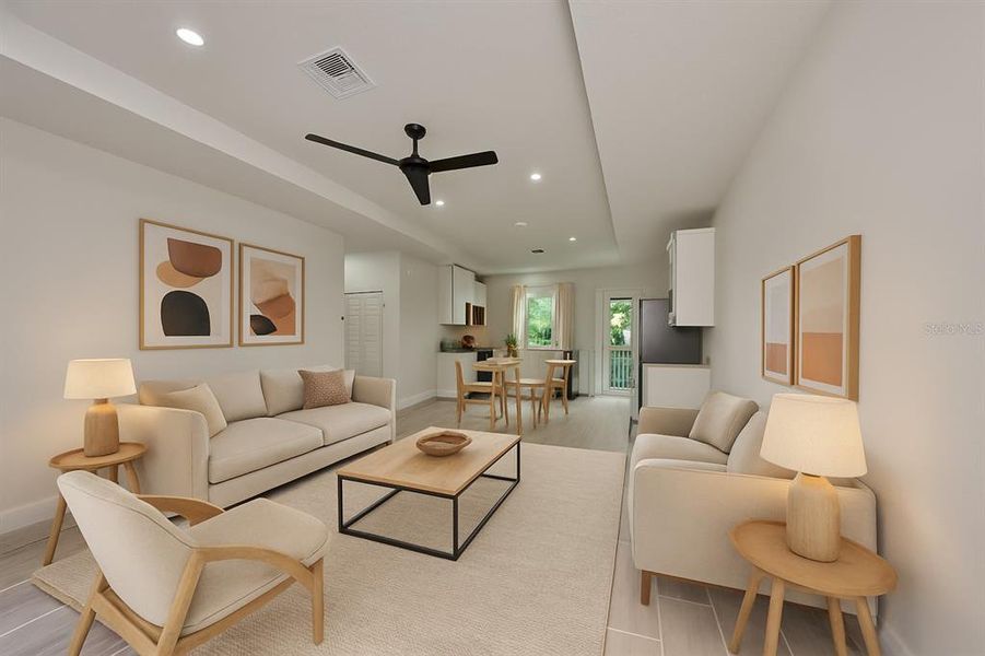 Furnished interior view inside a new home in , Tampa (Image 7). Furnished interior view inside a new home in , Tampa (Image 7).