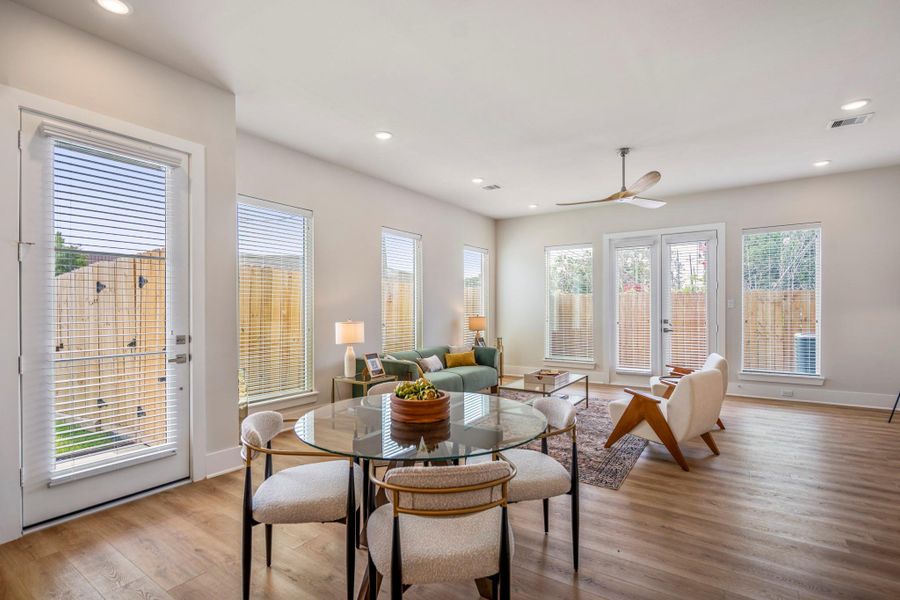 Furnished interior view inside a new home in , Houston (Image 17). Furnished interior view inside a new home in , Houston (Image 17).