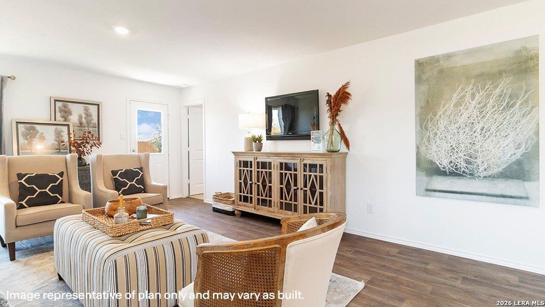 Furnished interior view inside a new home in Redbird Ranch, San Antonio (Image 22).