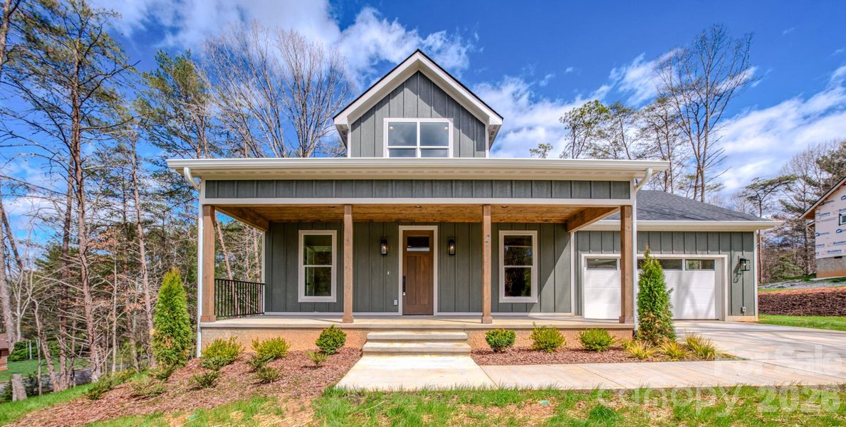 Front exterior of a new home in , Asheville, NC, highlighting curb appeal (Image 2).
