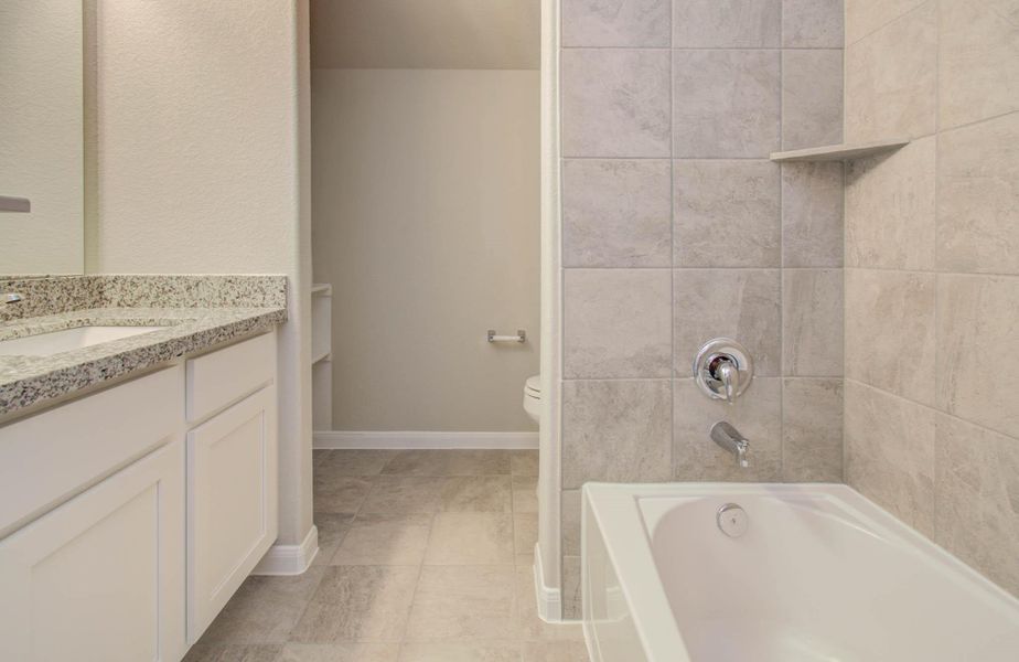 Furnished interior view inside a new home in Legends Bay, Baytown (Image 12).