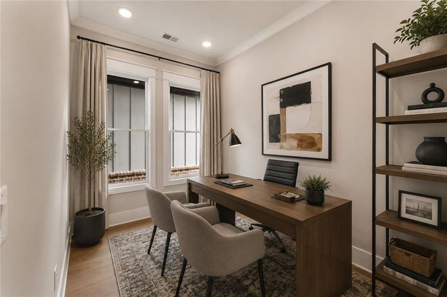 Furnished interior view inside a new home in The Tillery, Marietta (Image 11).