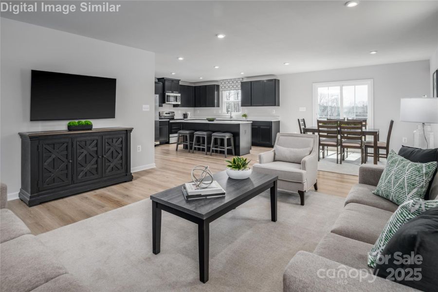 Furnished interior view inside a new home in Bozardt Farms, Charlotte (Image 15).