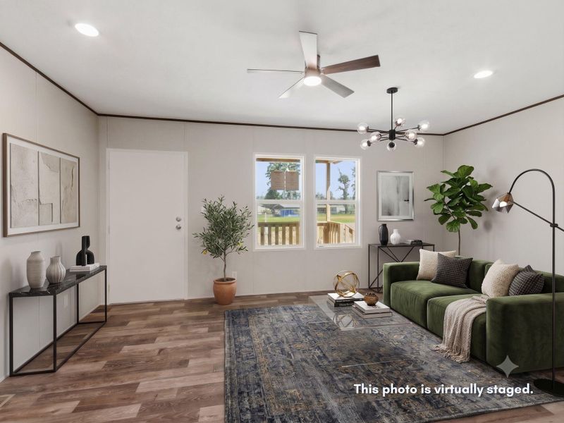Furnished interior view inside a new home in , Cleveland (Image 9).