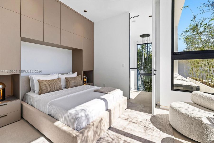 Furnished interior view inside a new home in , Miami Beach (Image 29). Furnished interior view inside a new home in , Miami Beach (Image 29).