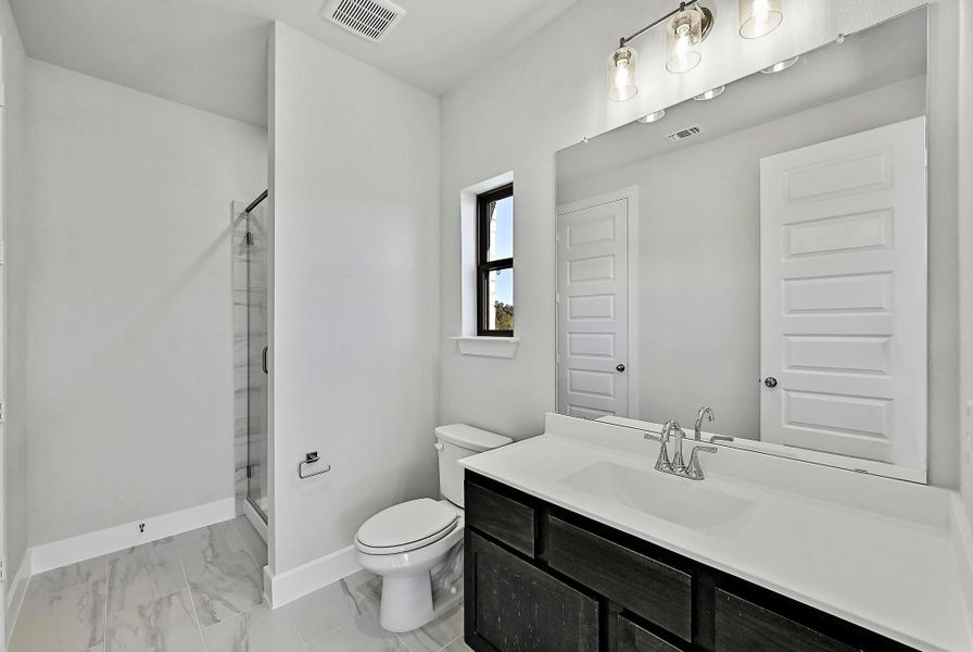 Furnished interior view inside a new home in Santa Rita Ranch - 60', Liberty Hill (Image 7).