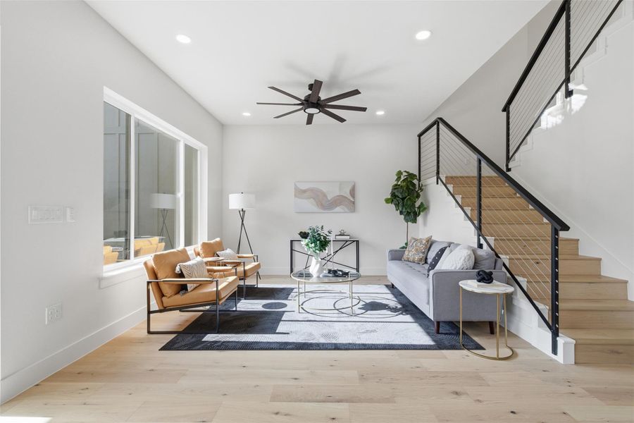 Furnished interior view inside a new home in , Austin (Image 29).