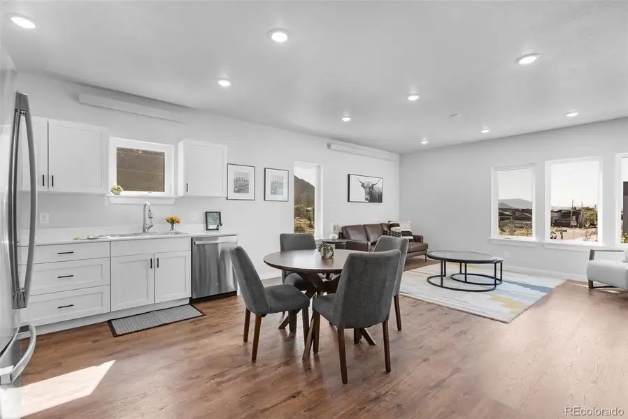 Great room from kitchen