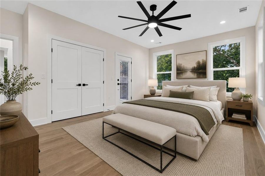Furnished interior view inside a new home in , Atlanta (Image 12).