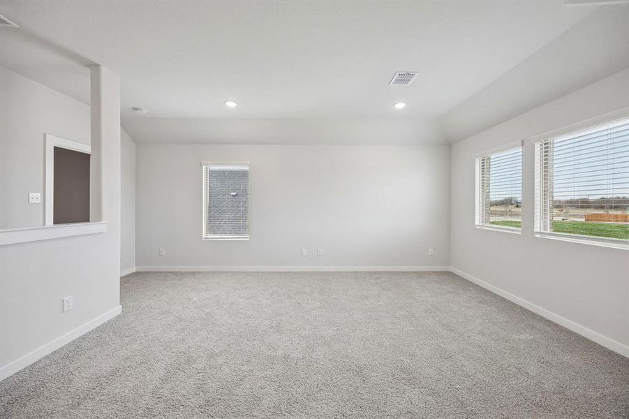 Game Room in the Masters home plan by Trophy Signature Homes – REPRESENTATIVE PHOTO