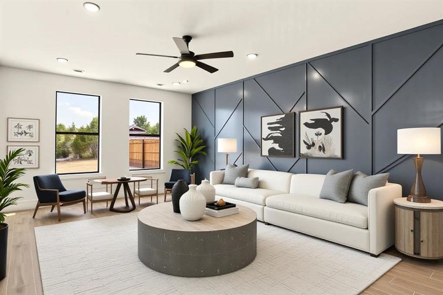 Furnished interior view inside a new home in , Granbury (Image 8). Furnished interior view inside a new home in , Granbury (Image 8).