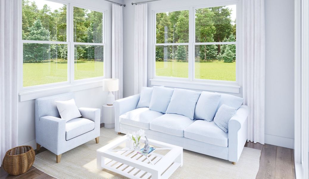 Representative furnished interior of a home built from the Skyway by Mattamy Homes in Cardinal Landing, Coats (Image 6).