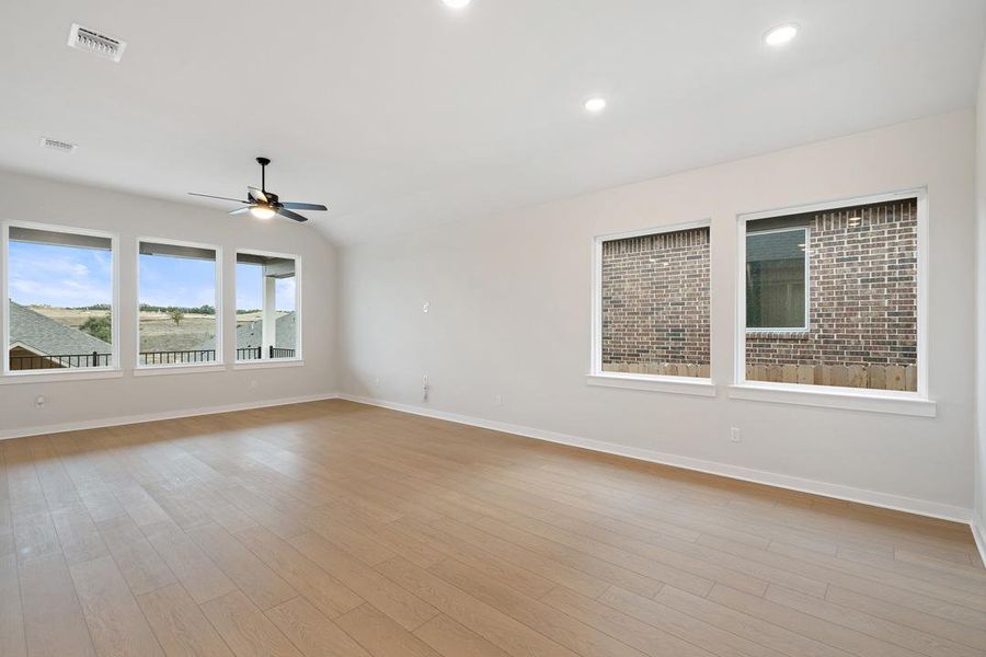 Spacious, unfurnished interior of a new home in Park Collection at Lariat, Liberty Hill (Image 21). Spacious, unfurnished interior of a new home in Park Collection at Lariat, Liberty Hill (Image 21).