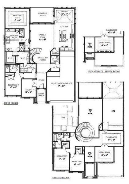2D floor plan layout of this home in Santa Rita Ranch - 60', Liberty Hill, TX (Image 6). 2D floor plan layout of this home in Santa Rita Ranch - 60', Liberty Hill, TX (Image 6).