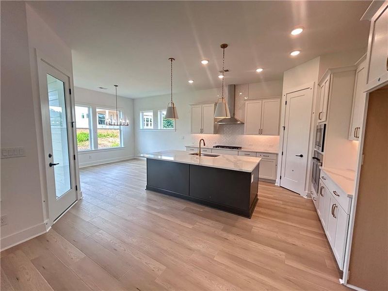 Furnished interior view inside a new home in Old Mill Preserve, Dallas (Image 6).