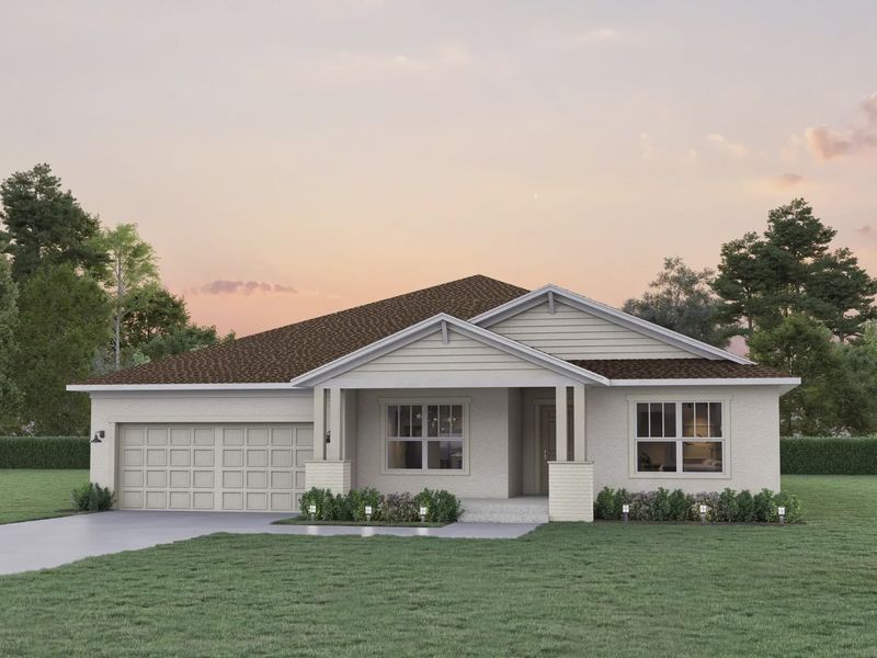 Representative exterior photo of a completed home built from the Seaside by Cardel Homes in SeaFlower, Bradenton, FL (Image 7).