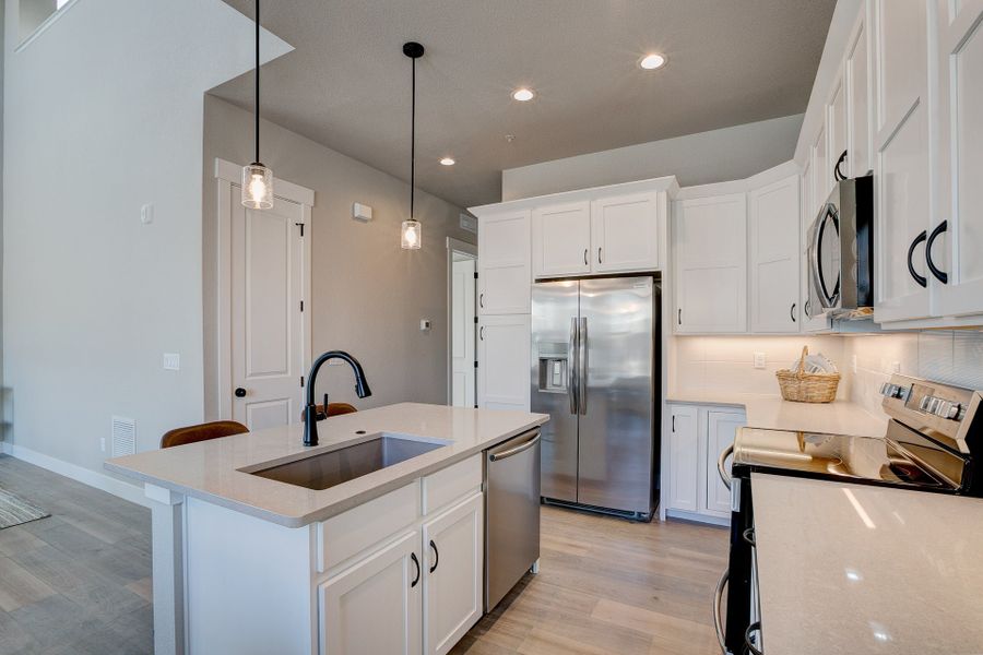 Representative furnished interior of a home built from the The Addison 2 by Landmark Homes in Highlands at Fox Hill, Longmont (Image 14). Representative furnished interior of a home built from the The Addison 2 by Landmark Homes in Highlands at Fox Hill, Longmont (Image 14).