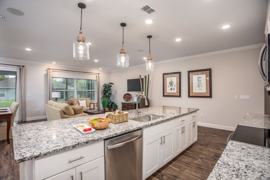 Furnished interior view inside a new home in Vero Lake Estates, Vero Beach (Image 3).