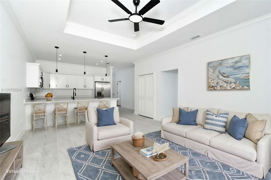 Furnished interior view inside a new home in , Fort Myers (Image 16). Furnished interior view inside a new home in , Fort Myers (Image 16).
