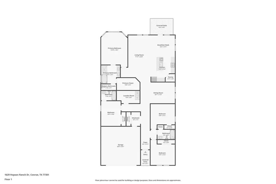 2D floor plan layout of this home in , Montgomery, TX (Image 2). 2D floor plan layout of this home in , Montgomery, TX (Image 2).