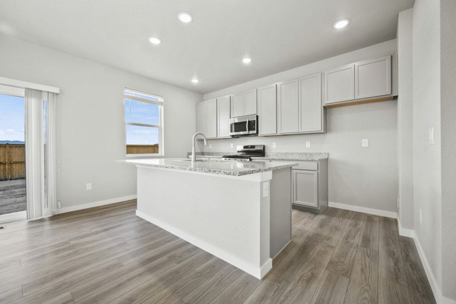 Representative furnished interior of a home built from the Olive by View Homes in Aspen Ranch, Fountain (Image 5).