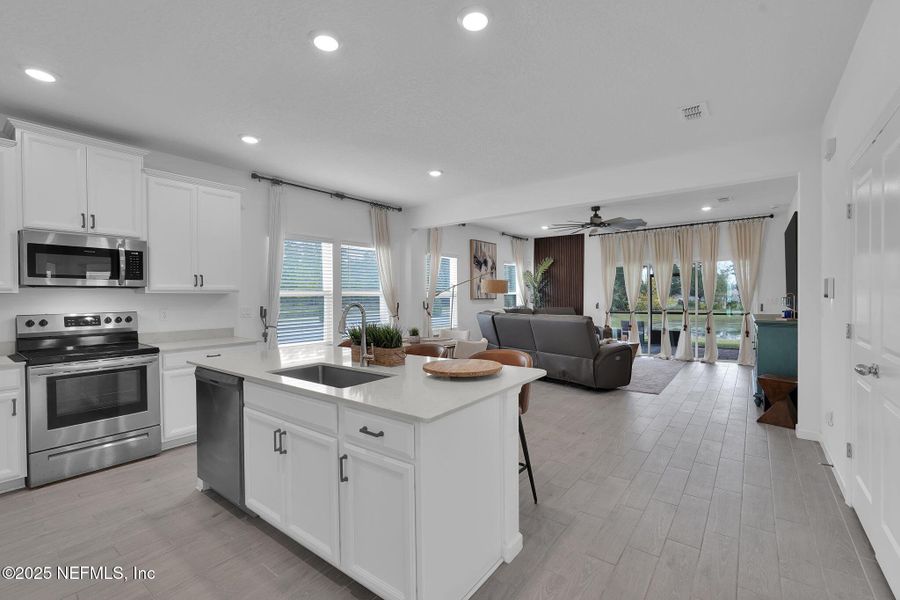 Furnished interior view inside a new home in , Jacksonville (Image 13).