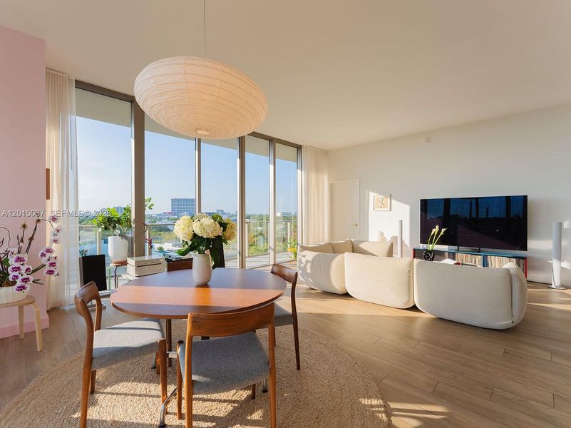 Furnished interior view inside a new home in , Miami (Image 18).