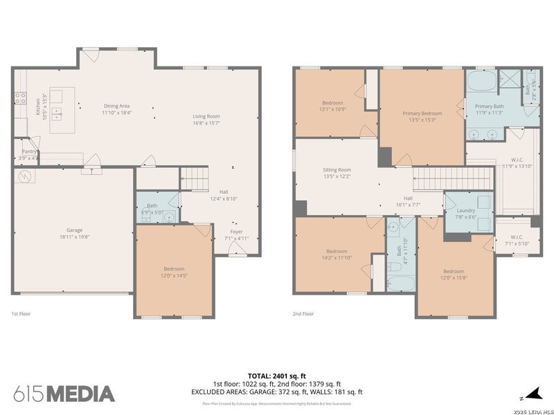 2D floor plan layout of this home in Greenfield, New Berlin, TX (Image 5).
