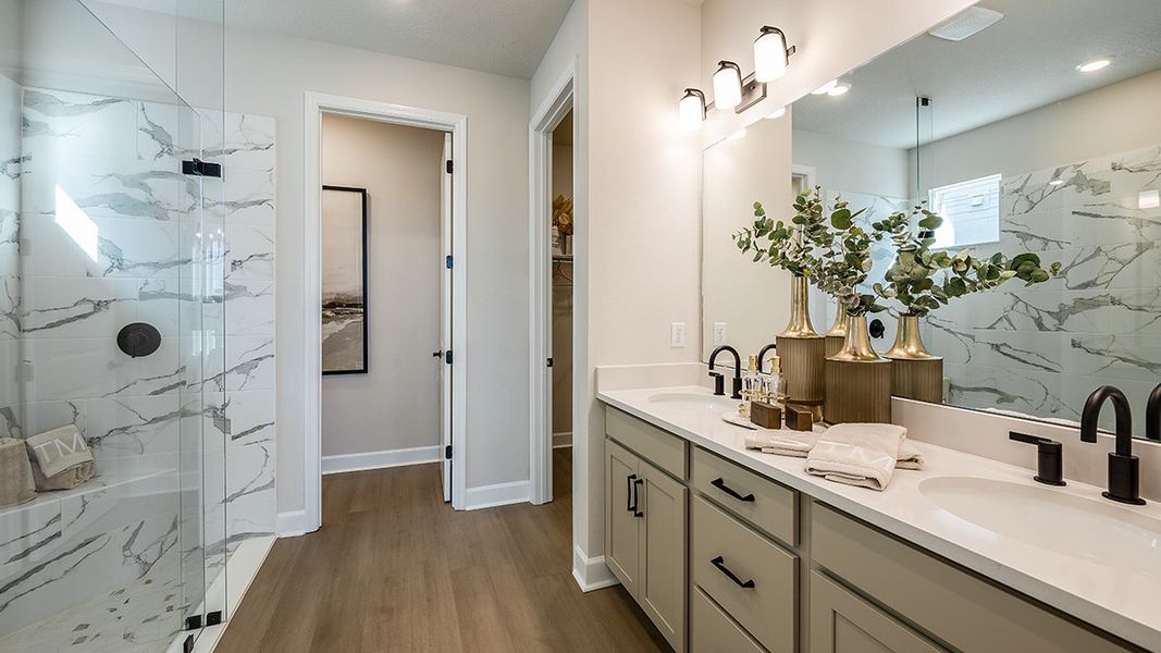 Representative furnished interior of a home built from the Longboat by Taylor Morrison in Center Lake Ranch Community Group Page, St. Cloud (Image 11).