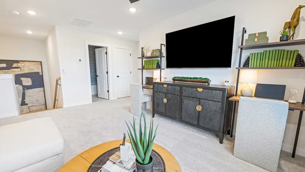 Representative furnished interior of a home built from the Wynwood by DRB Homes in Cottages of Bearwood, Mount Pleasant (Image 18).