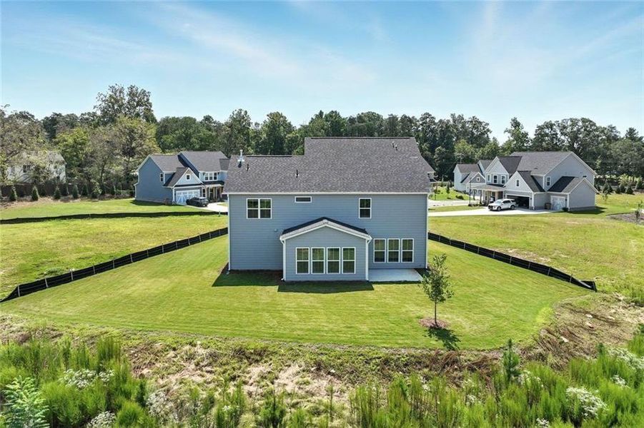 Exterior details and patio area of a home in Berkeley Mill, Cumming (Image 4).