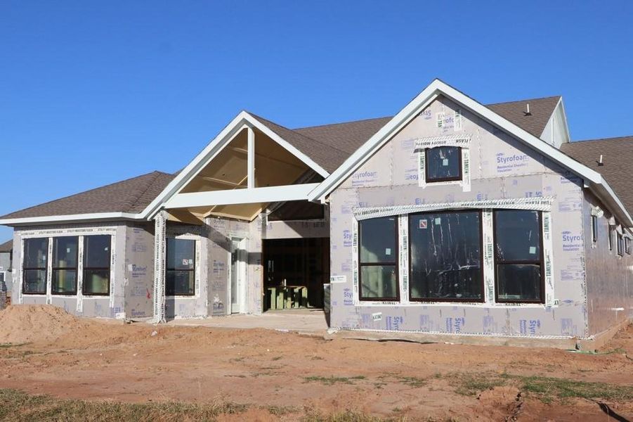 In-progress construction of a new home in Harvest Green 65', Richmond, TX (Image 6). In-progress construction of a new home in Harvest Green 65', Richmond, TX (Image 6).